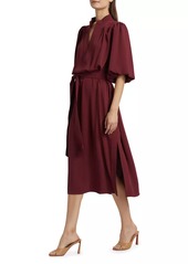 Figue Dani Tie-Waist Short-Sleeve Shirtdress