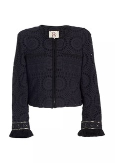 Figue Dori Embroidered Cotton Jacket