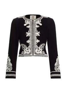 Figue Dori Embroidered Cropped Jacket