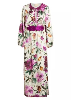 Figue Emani Floral Belted Maxi Dress