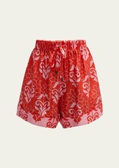 Figue Coppins Printed Silk Shorts