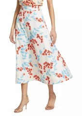 Figue Isla Floral Poplin A-Line Skirt