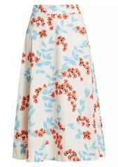 Figue Isla Floral Poplin A-Line Skirt