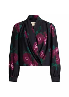 Figue Jackie Floral V-Neck Blouse