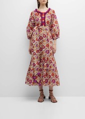Figue Johanna Embroidered Maxi Dress