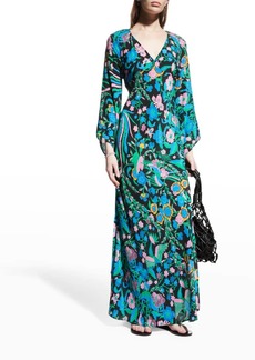 Figue Peyton Floral-Print Maxi Dress