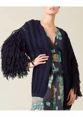 Figue Pily Cardigan In Midnight Navy