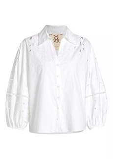 Figue Sharon Cotton Eyelet Top