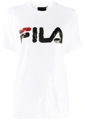 Fila sequin embroidered logo T-shirt