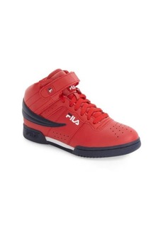FILA F-13 High Top Sneaker in Red/Navy/White at Nordstrom