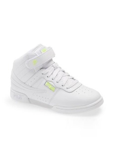 FILA F-13 High Top Sneaker in White /Safety Yellow /White at Nordstrom