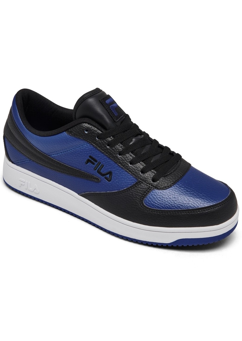 Fila Men's A-Low Casual Sneakers from Finish Line - Blue, Black, White