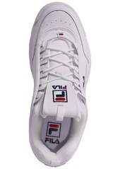 Fila Men's Disruptor Ii Casual Athletic Sneakers from Finish Line - WHITE/FILA NAVY/FILA RED