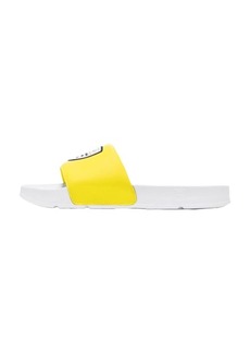 Fila Men's Slides Athletic Sandals White/Blazing Yellow Navy