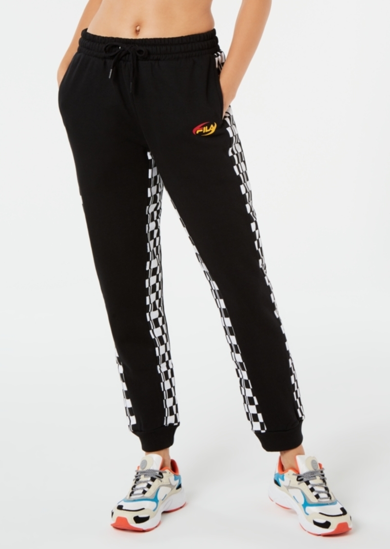 fila side stripe pants