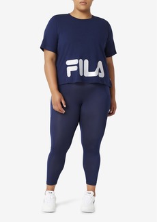 Fila Women's Plus Size Ahead of The Curve Short Sleeve Crew