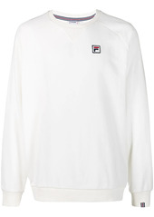 Fila logo-appliqué cotton sweatshirt