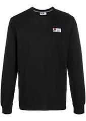 Fila logo-patch crew neck sweatshirt