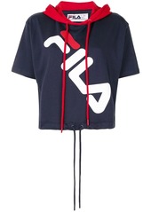 Fila logo-print short-sleeve hoodie