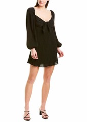 findersKEEPERS Women's Adeline Long Sleeve Babydoll Mini Dress  l