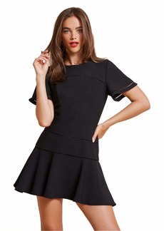 findersKEEPERS Women's Immortal Crew Neck Short Sleeve Fit and Flare Mini Dress  XXS