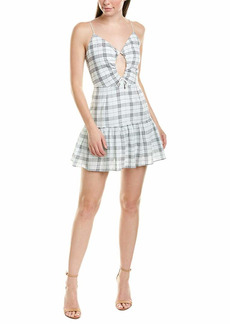 findersKEEPERS Women's Sadie Sleeveless Plaid Dropwaist Fashion Mini Dress  xs