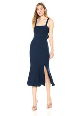 findersKEEPERS Women's Tribute Sleeveless Flare MIDI Dress with Slit  M