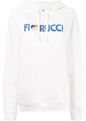 Fiorucci embroidered-logo organic-cotton hoodie