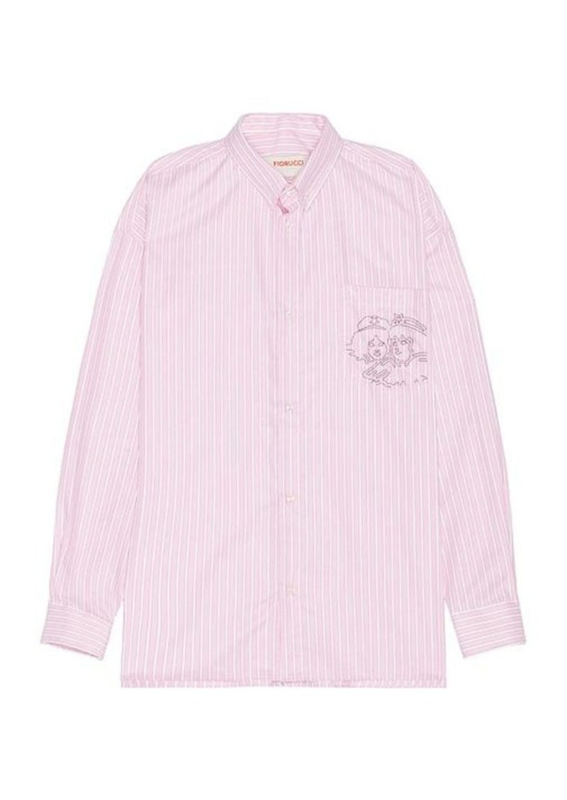 FIORUCCI Angel Embroidered Striped Shirt