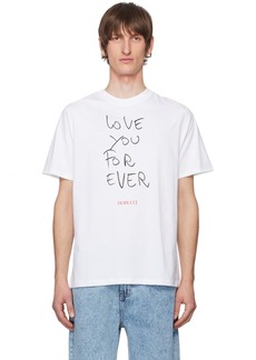 Fiorucci White 'Love You For Ever' T-Shirt