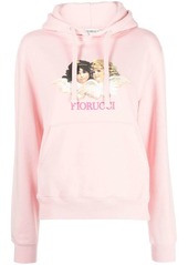 Fiorucci graphic logo-print cotton hoodie