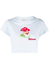 Fiorucci Mushroom cropped T-shirt