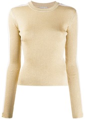 Fiorucci side-stripe ribbed-knit jumper