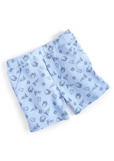 First Impressions Baby Boys Baseball Shorts, Created for Macy's - Blue Whisper