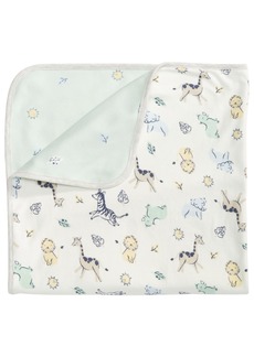 First Impressions Baby Boys Cotton Safari Blanket, Created for Macy's - Angel White