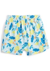 First Impressions Baby Boys Elegant Tropical Floral-Print Shorts, Created for Macy's - Oasis Blue