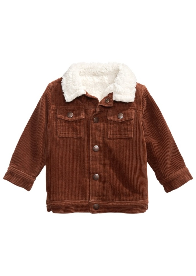 First Impressions First Impressions Baby Boys Faux Fur-Trim Corduroy ...