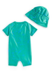First Impressions Baby Boys Fish Rash Guard and Hat, 2 Piece Set, Created for Macy's - Modern Mint