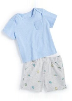 First Impressions Baby Boys Pocket T Shirt Friendly Animals Printed Shorts Created For Macys