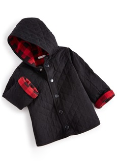 First Impressions Baby Boys Reversible Jacket, Created for Macy's - Deep Black