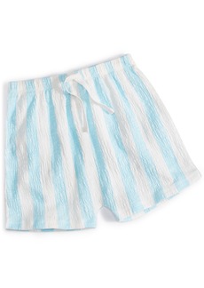 First Impressions Baby Boys Rugby Stripe Shorts, Created for Macy's - Oasis Blue