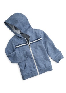First Impressions Baby Boys Sporty Tape Zip Up Hoodie, Created for Macy's