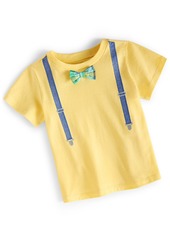 First Impressions Baby Boys Faux Suspenders and Bow Tie T Shirt, Created for Macy's