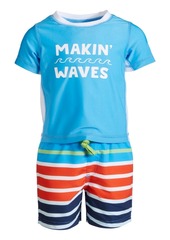 First Impressions Toddler Boys 2-Pc. Striped Rash Guard Set, Created for Macy's
