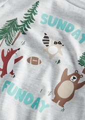 First Impressions Toddler Boys Sunday Funday Shirt, Created for Macy's - Slate Hthr