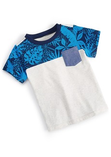 First Impressions Baby Boys Tropic Block T Shirt, Created for Macy's - Navy Sea