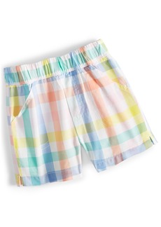First Impressions Baby Boys Vacation Plaid Shorts, Created for Macy's - Angel Whit