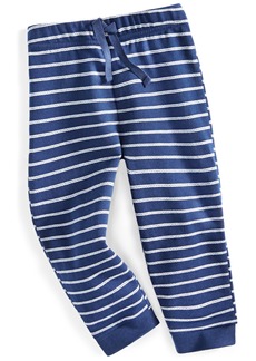 First Impressions Toddler Boys Winter Stripe Joggers, Created for Macy's - Navy Sea