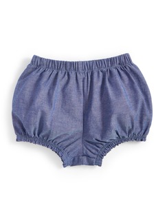First Impressions Baby Girls Chambray Bloomer Shorts, Created for Macy's - Fi Dark Blue