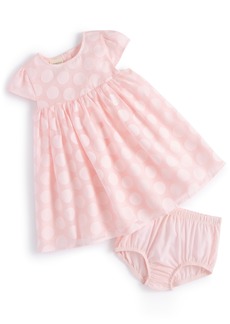 First Impressions Baby Girls Dot-Print Dress, Created for Macy's - Pink Polish